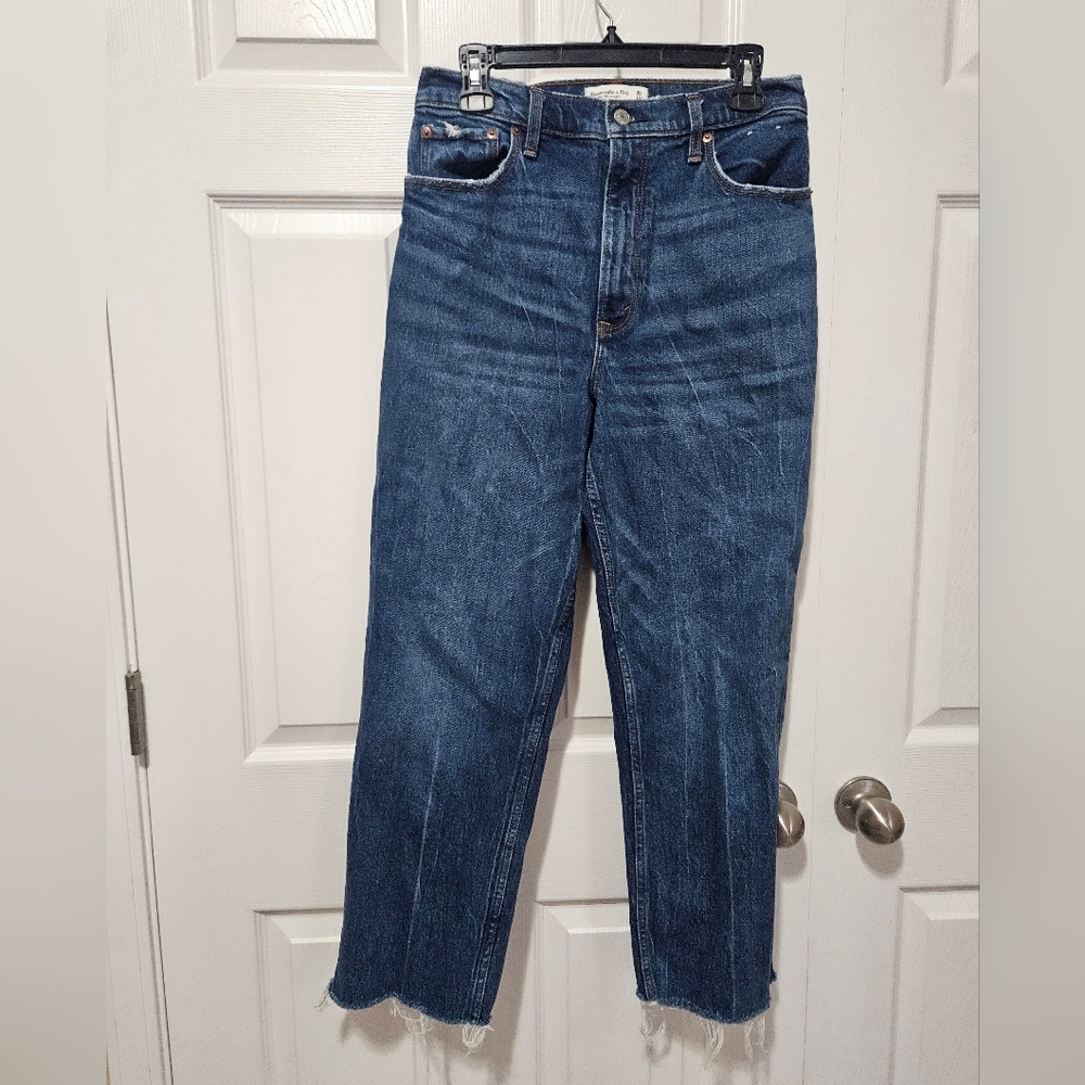 Abercrombie Curve Love 90s High Rise Straight Jeans Size 10